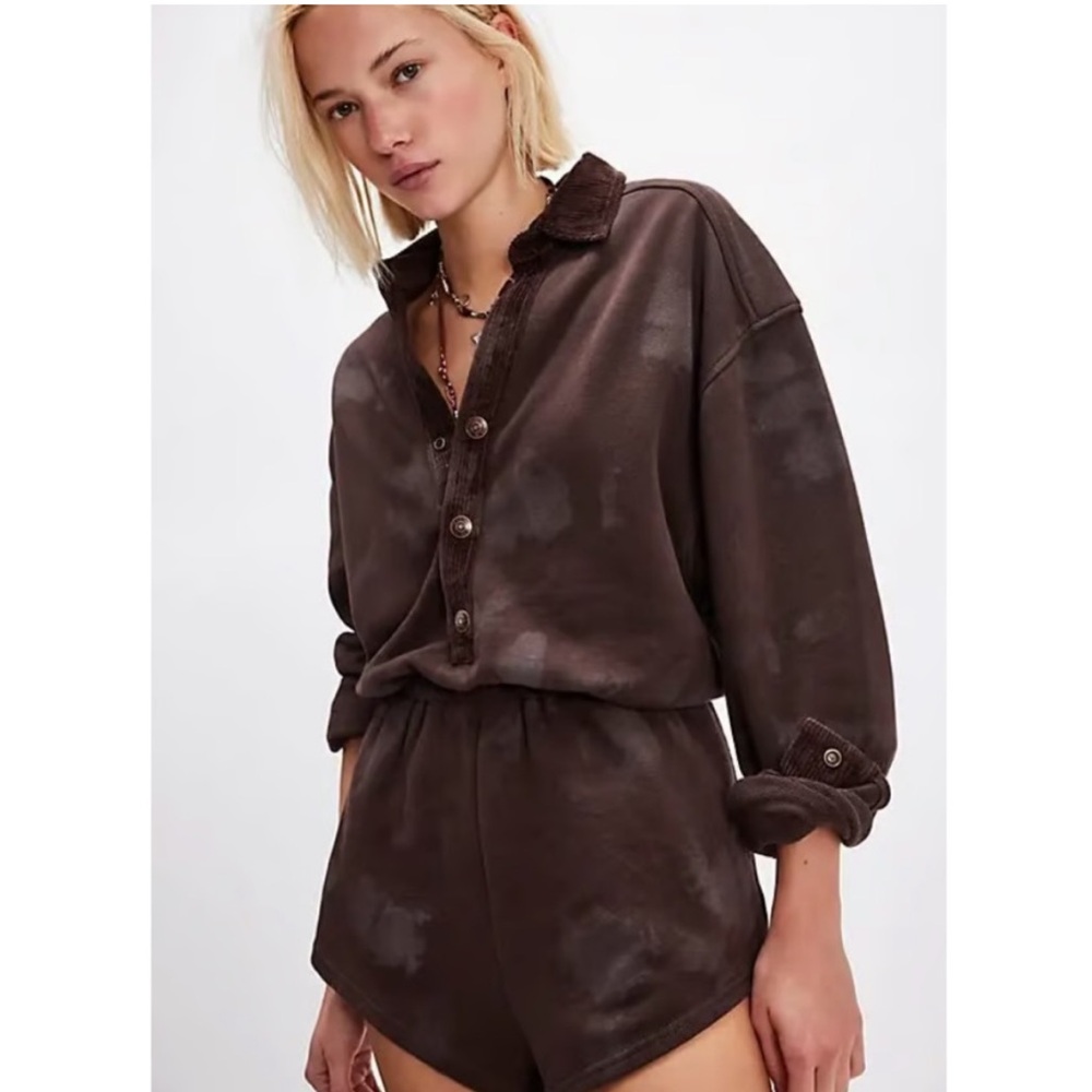 1912. We The Free Carson Washed Romper XS